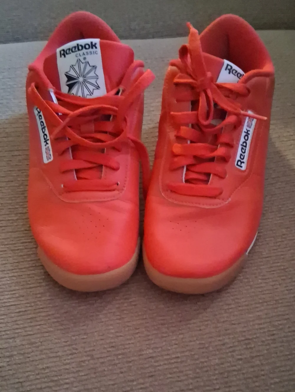 Reebok Red Lace-Up Sneakers - Picture 1 of 5